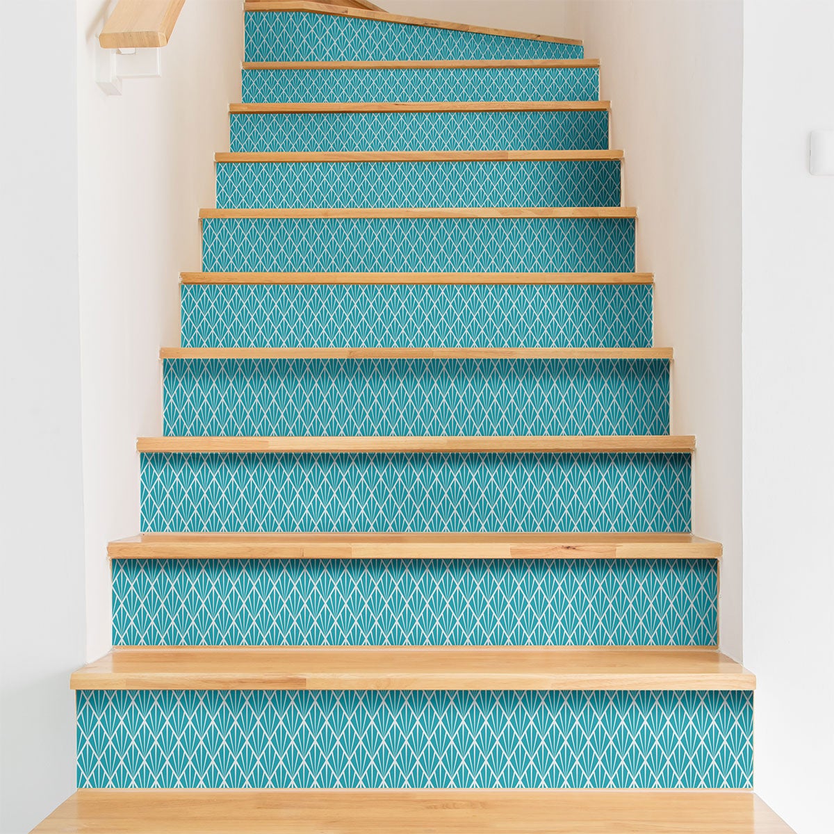 Vinilo escalera kenth x 2 - adhesivo de pared - revestimiento sticker mural decorativo - 2tirasde15cmx105cm