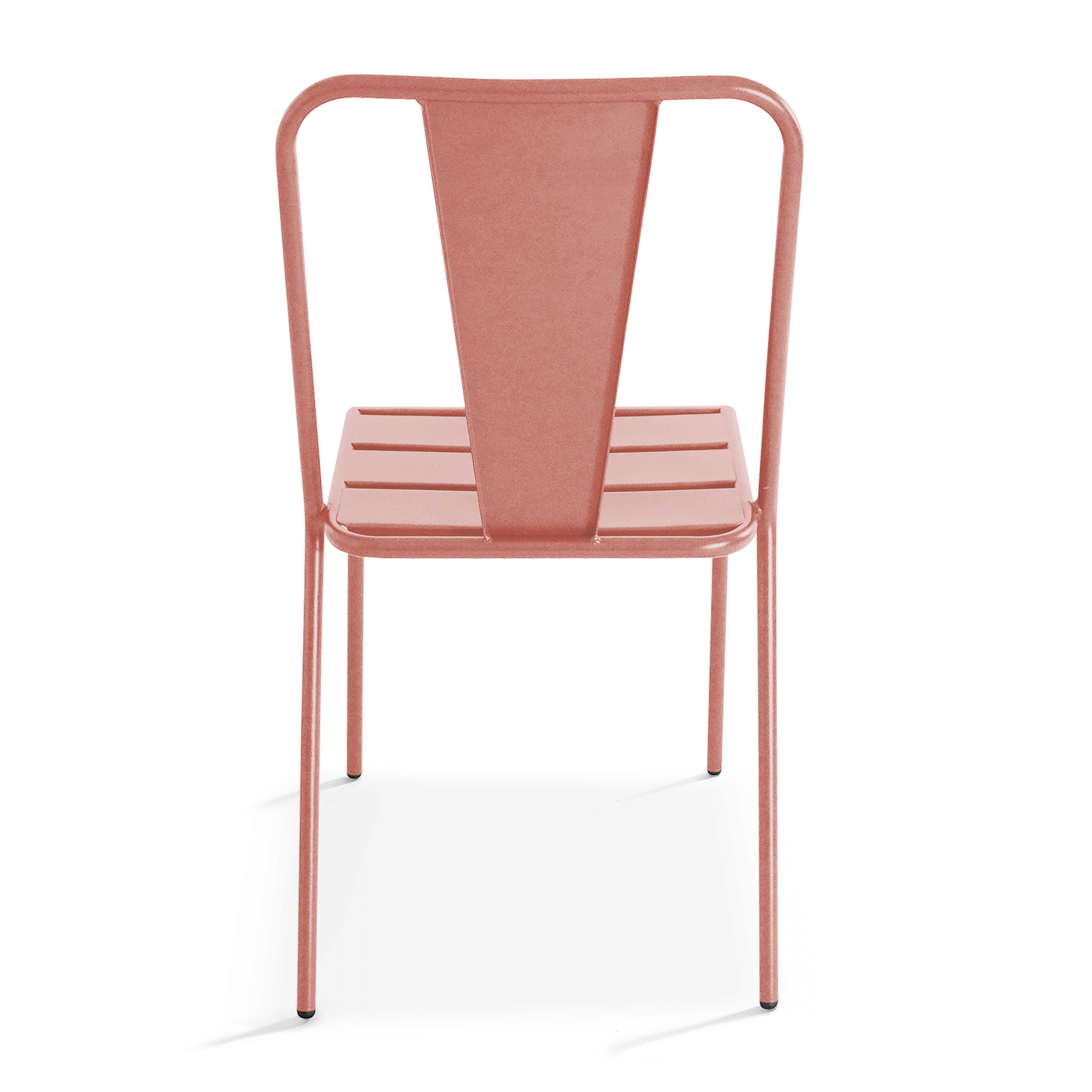 Ensemble table de jardin carrée et 2 chaises bistrot argile , Palavas - Oviala - 7