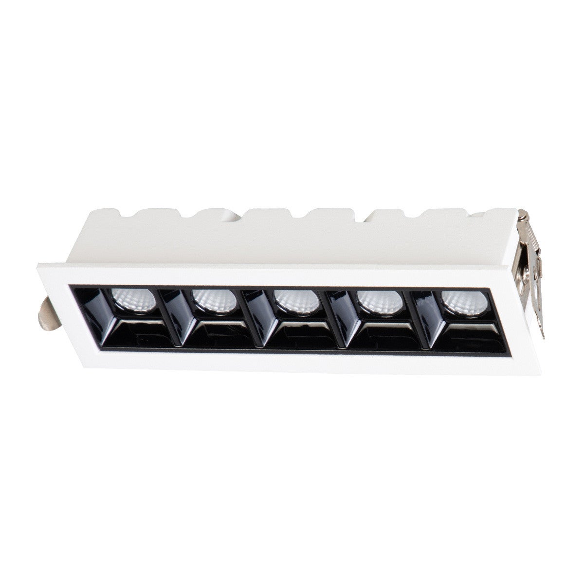 Oprawa wpuszczana LED SOLAR 10W 3000K 900lm aluminium biało-czarna wym:3,8x14,8x4,5cm IP20 Light Prestige