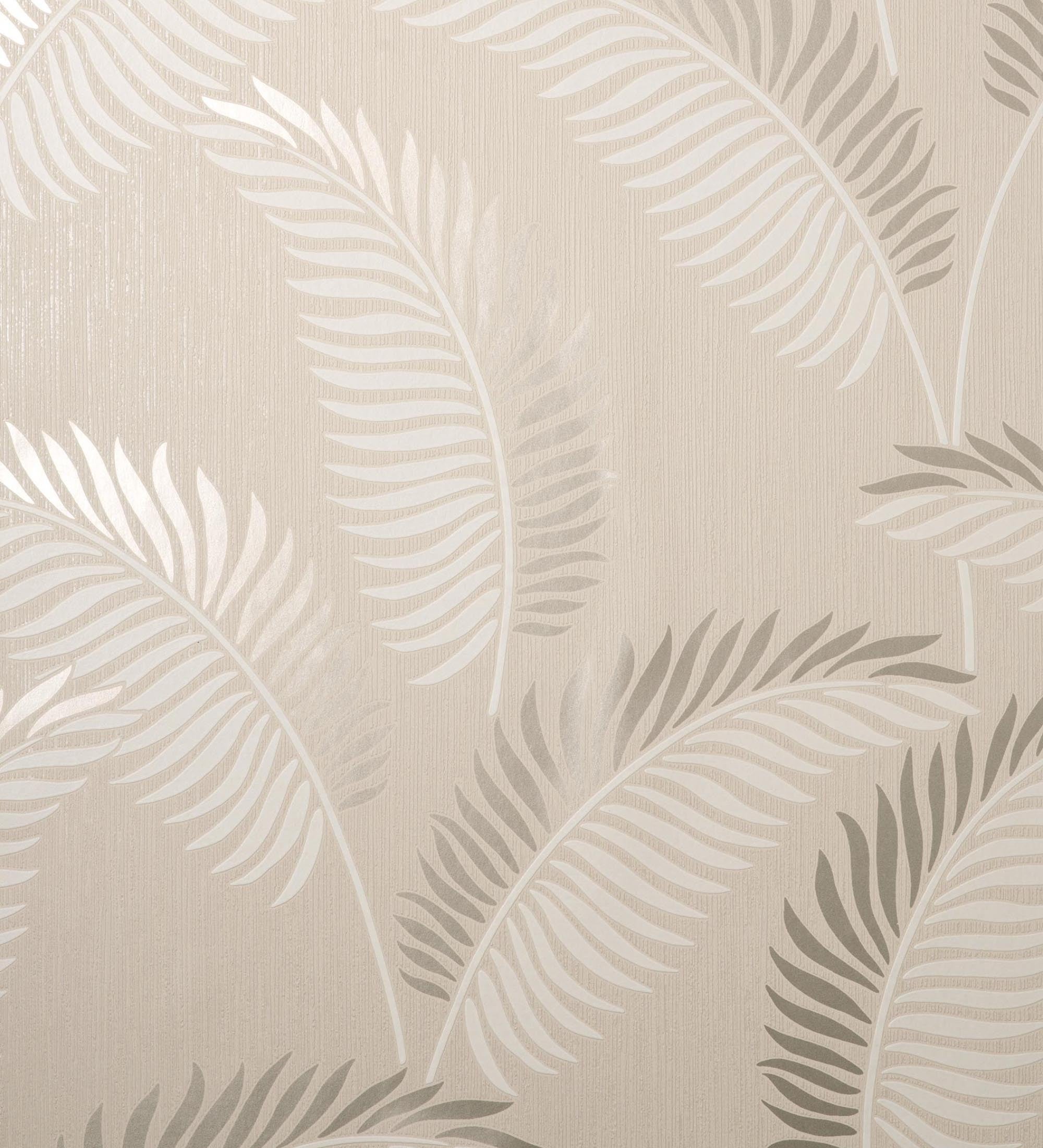 Carta da parati lavabile in vinile tropicale di foglie in rilievo dettagli metallizzati - Alan Palmer 681287 di GAULAN - Rotolo di 10 m x 0,53 m - 2