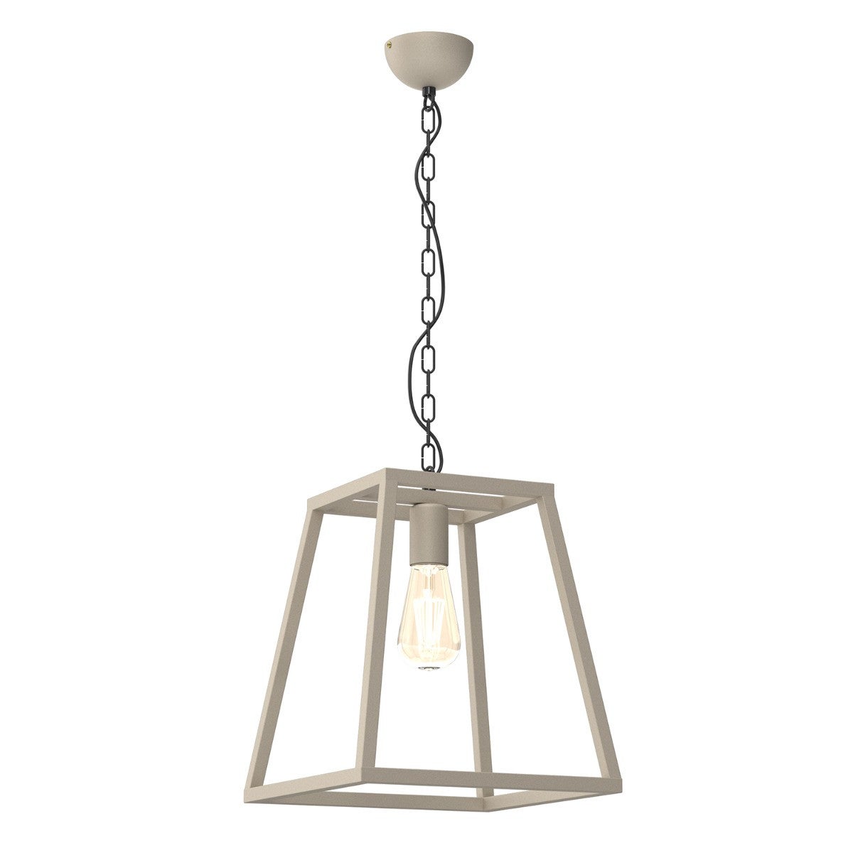 Lampa wisząca Frame kremowa 1xE27x15W wym: 80 x 30 x 30 cm metal Luminex