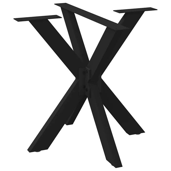 VidaXL Pata De Mesa De Comedor Forma Ara a Negra 85x85x 72 73 Cm Acero vidaxl-pata-de-mesa-de-comedor-forma-ara-a-negra-85x85x-72-73-cm-acero