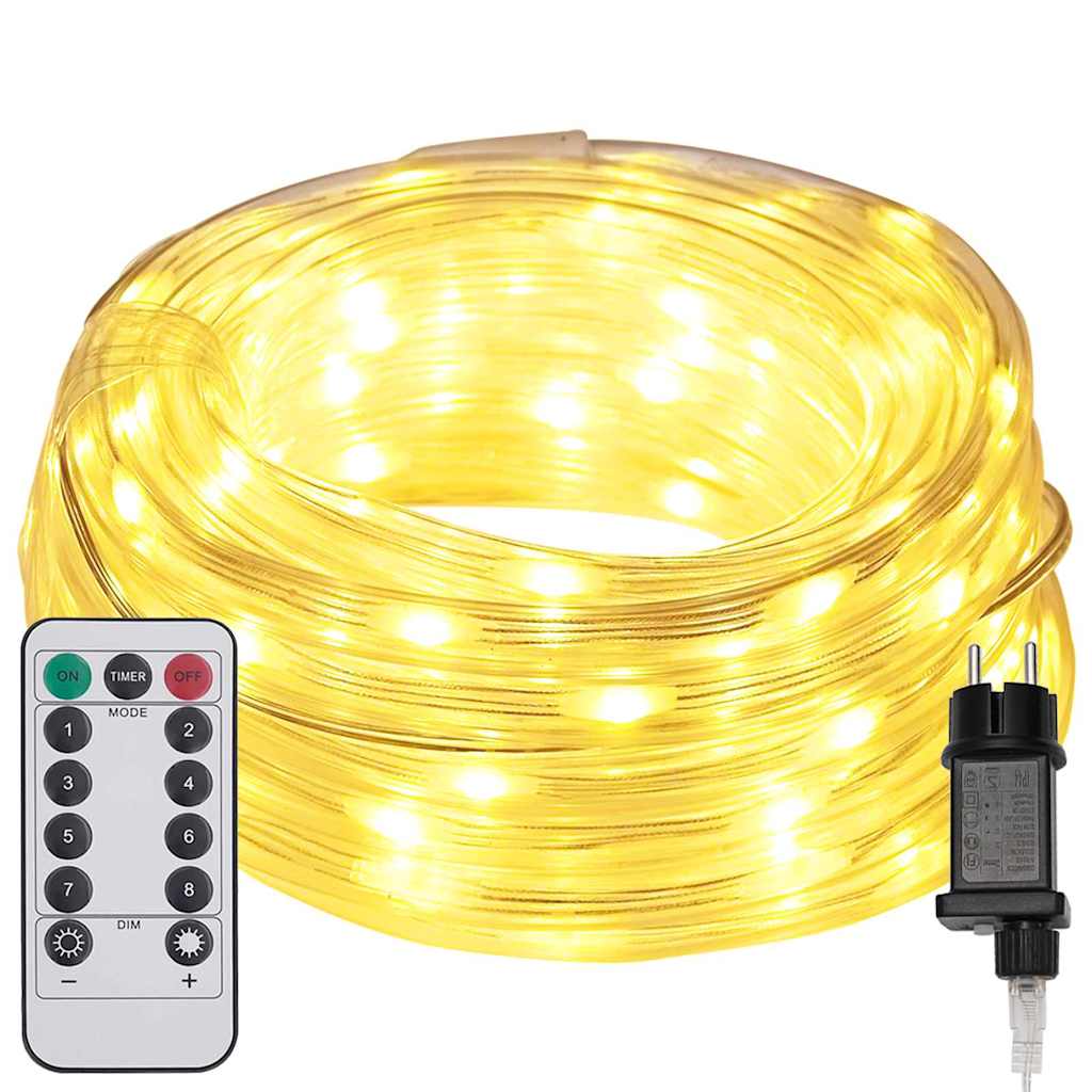 Lina świetlna z 1200 diodami LED Ciepła biel 50 m PVC