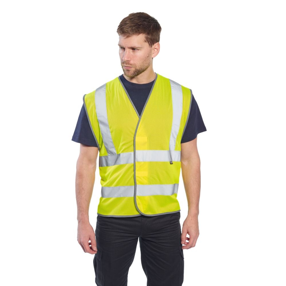 Gilet haute visibilité respirant Portwest HV Meshair Jaune XXL - XXXL - 4