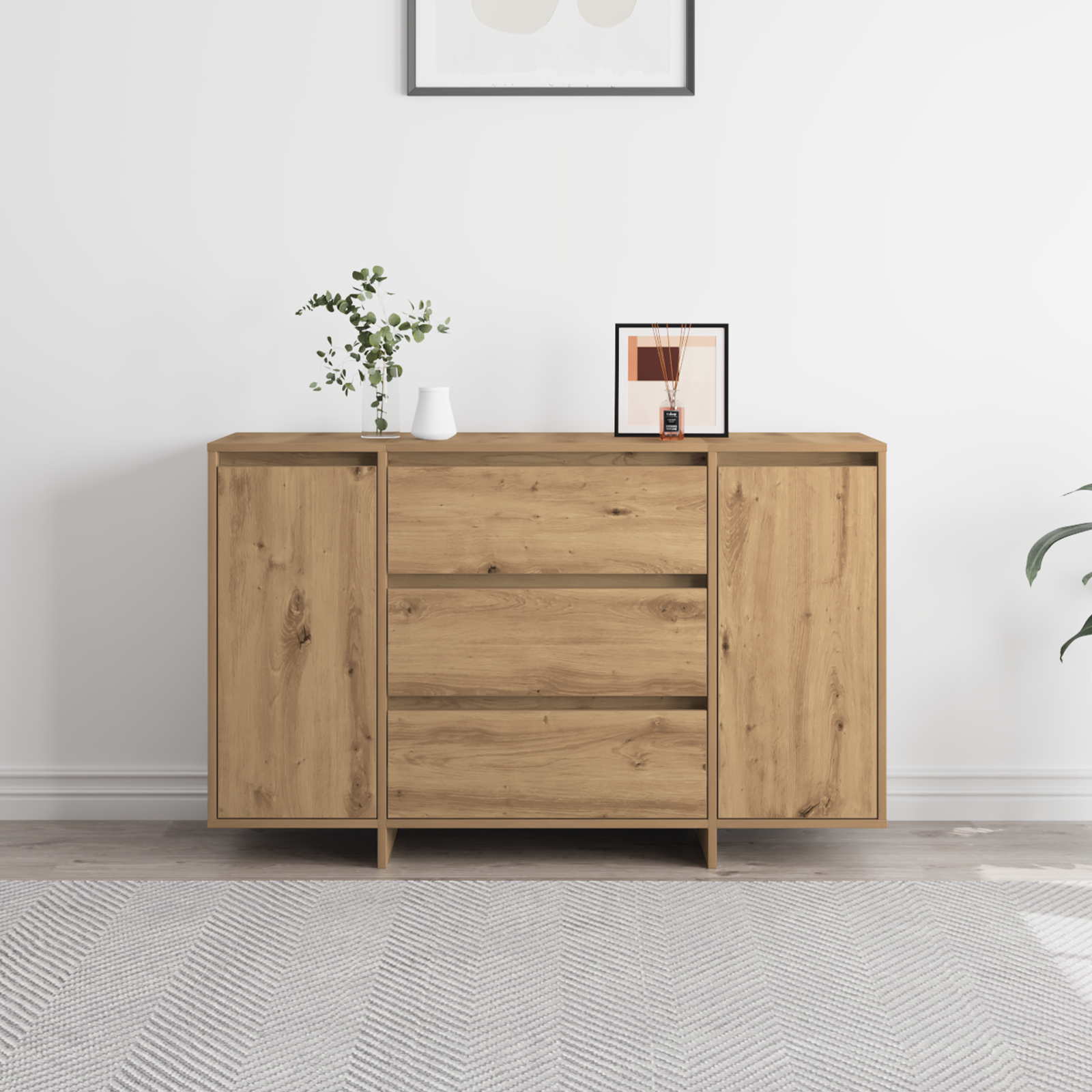 Buffet,Meuble de Rangement,Bahut pour Salon, Salle à Manger, Cuisine Sonoma gris 60x35x70 cm Bois d'ingénierie794215 | Leroy Merlin
