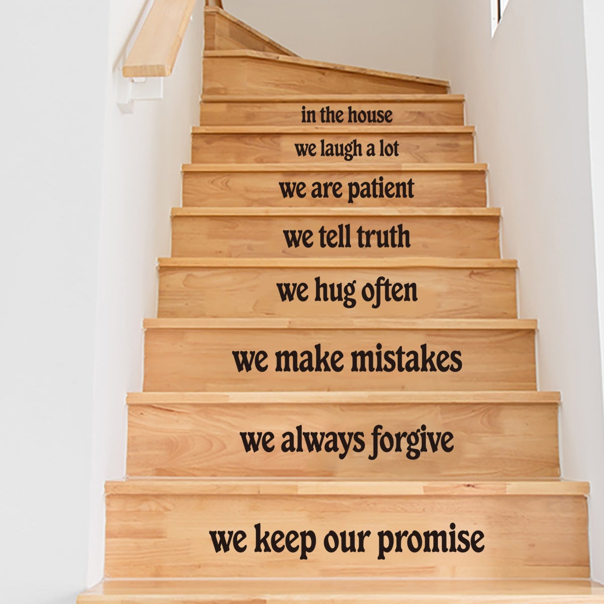 Bandes Adhésives pour Contremarches D'Escalier avec Texte Familial ...
