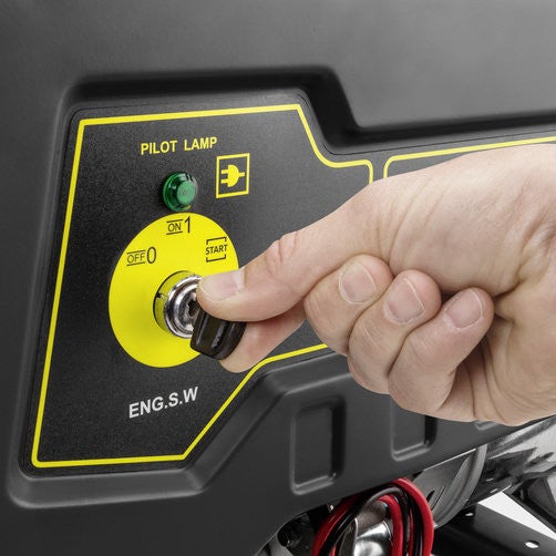 Groupe électrogène 7kW triphasé 400V moteur à essence 4 temps 25L PGG 8/3 Karcher - 3