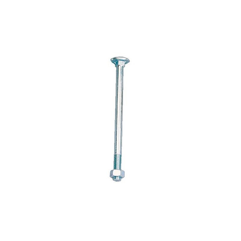 Boulon Japy - Viswood - Tête ronde collet carré - TRCC - Acier zingué - 6 x 60/18 mm - Boîte de 100 - 4