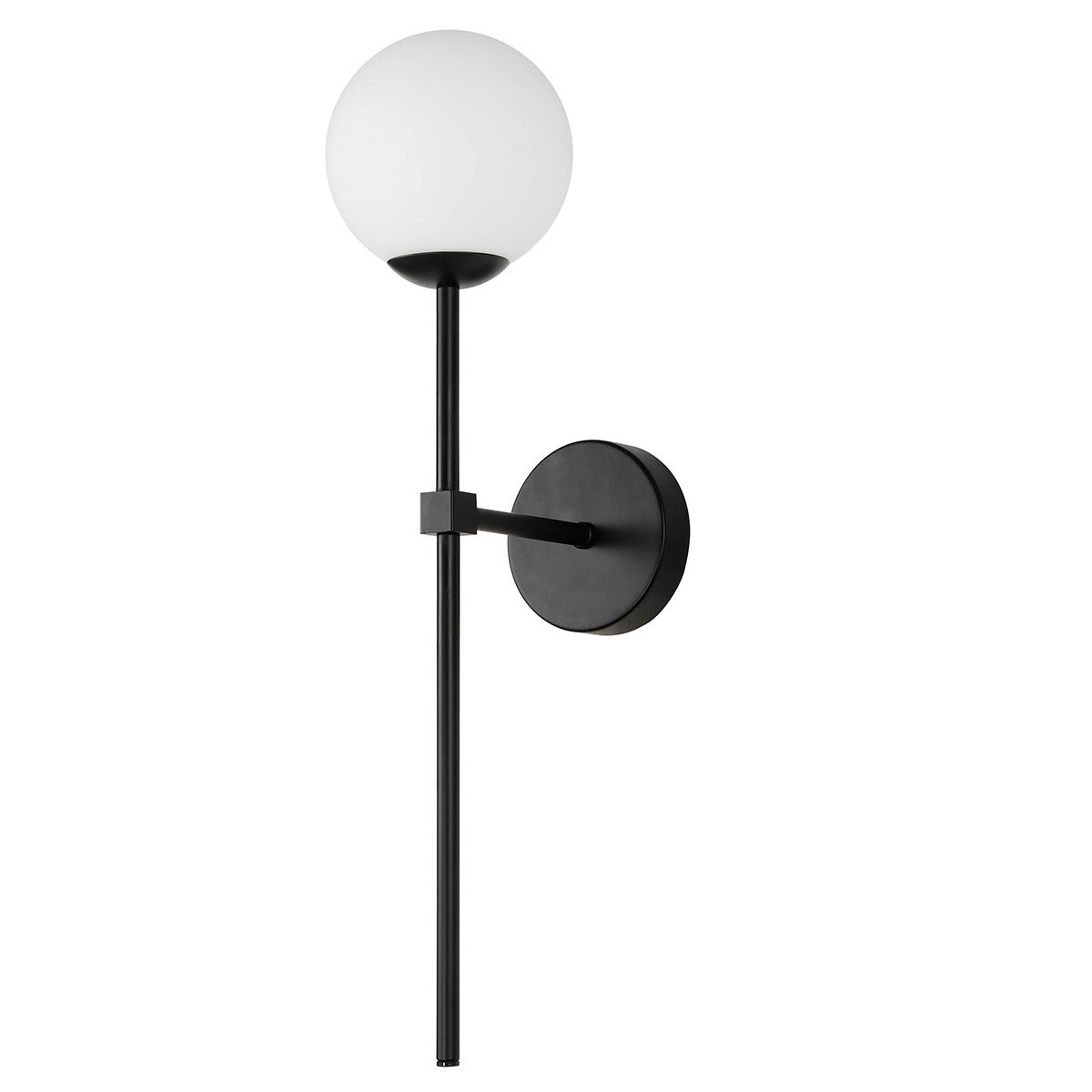 Kinkiet PIRULETA czarny 1xG9x5W wym: 49x20x20 cm IP44 Light Prestige