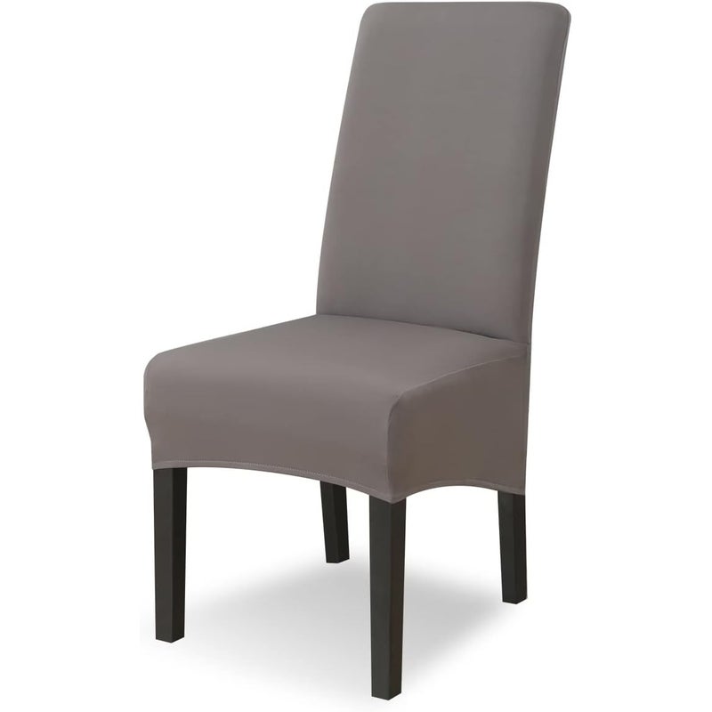 Zestaw 4 pokrowców na krzesła z elastycznego materiału, duży pokrowiec na krzesło do jadalni, zdejmowany i nadający się do prania