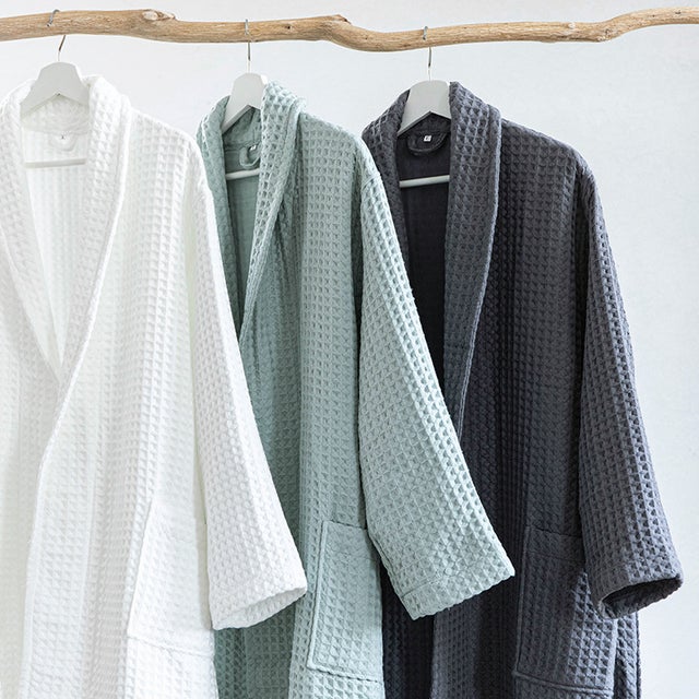 Peignoir yukata en coton de style japonais, quatre saisons, long, nid d'abeille, gaufré, vêtements pour la maison, couple hommes et femmes
