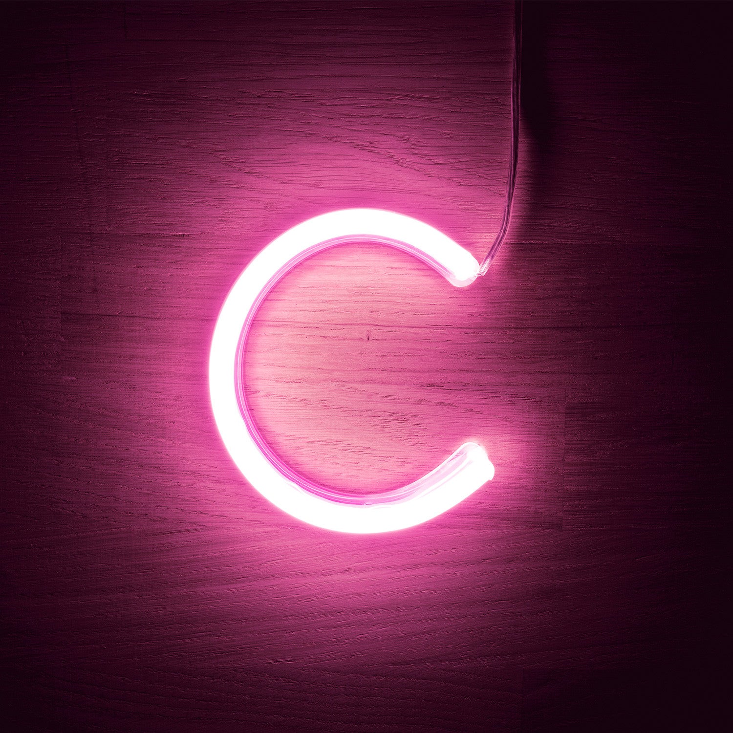 Ledkia Letras Neón LED Rosa C Rosa | Leroy Merlin