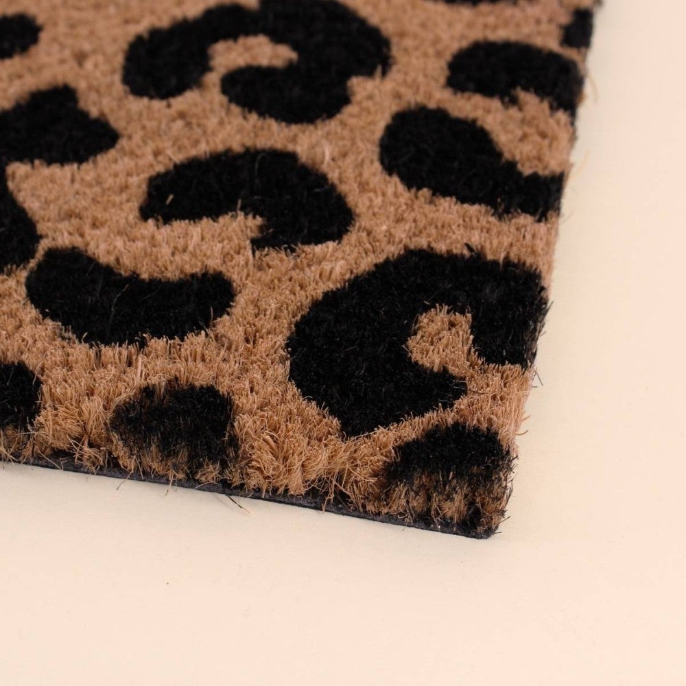 Paillasson de marche coco imprimé léopard 25x75cm - Ornami - 3