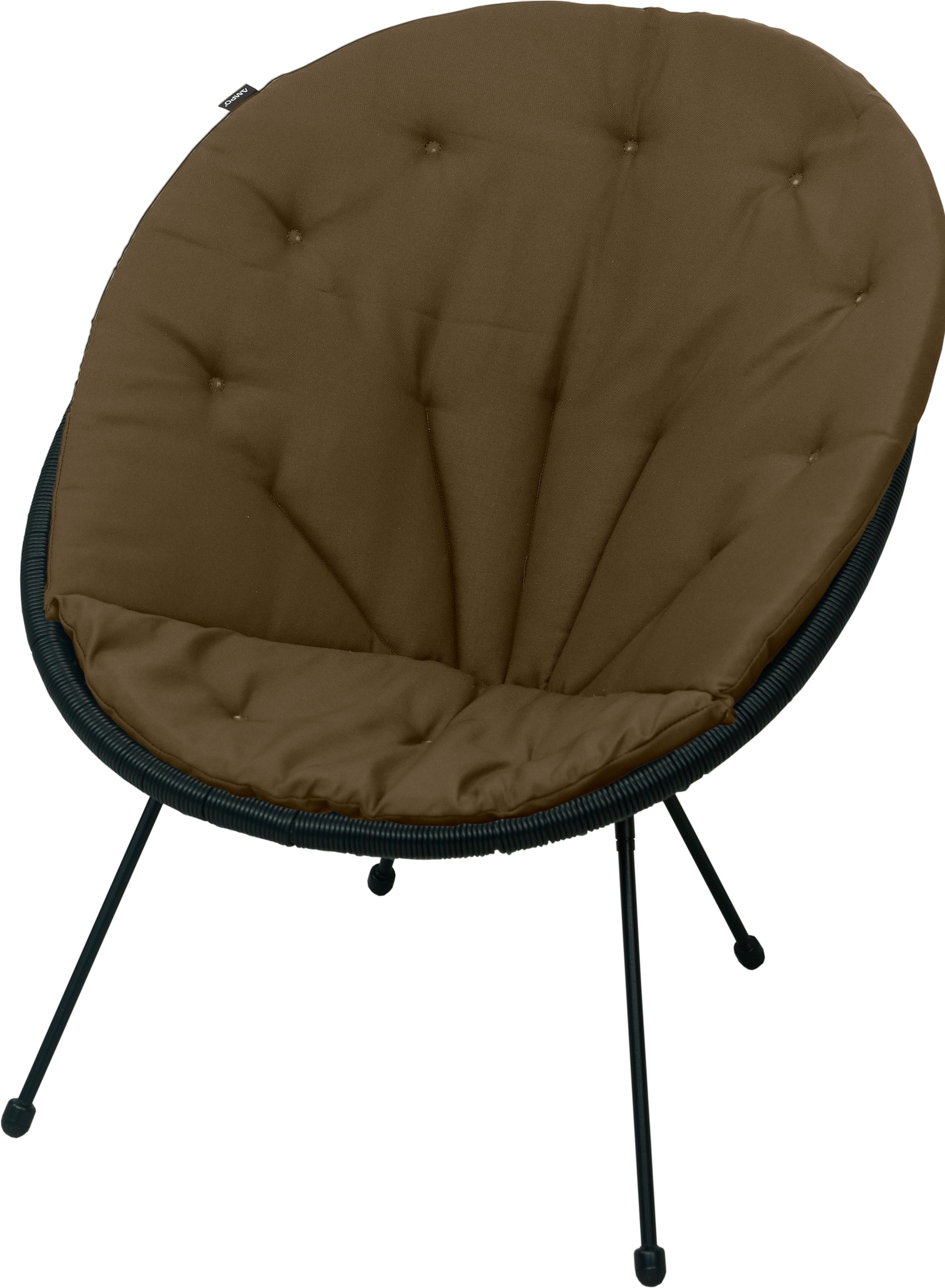 Poduszka na fotel żyłkowy AMPO brązowy gładki Acapulco 1 szt.