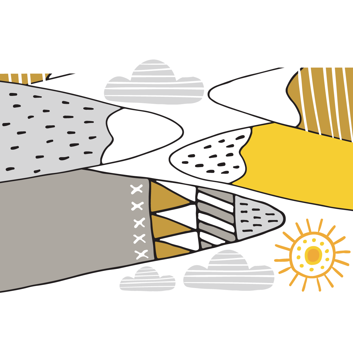 Adesivo bambino di montagna scandinavoatika - Sticker adesivo - adesivi murali - 90x135cm - 2