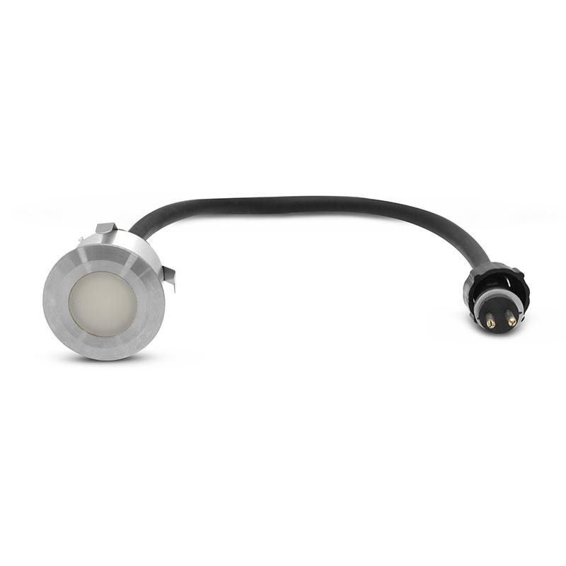 Kit Spot LED Terrasse - 6x0,6W - 12V - 4000K - Rond - IP67 - Aluminium - 3