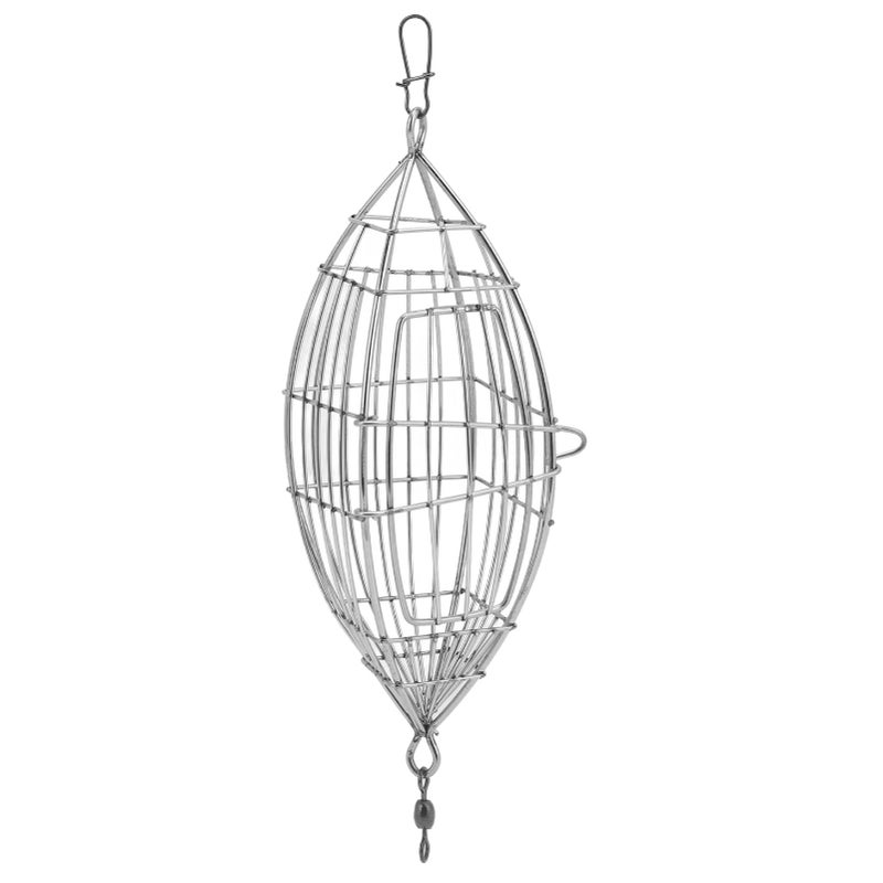 Kosz na przynęty wędkarskie ze stali nierdzewnej pułapka na karpie koszyk do przechowywania przynęt na krewetki kraby M cm cala długości