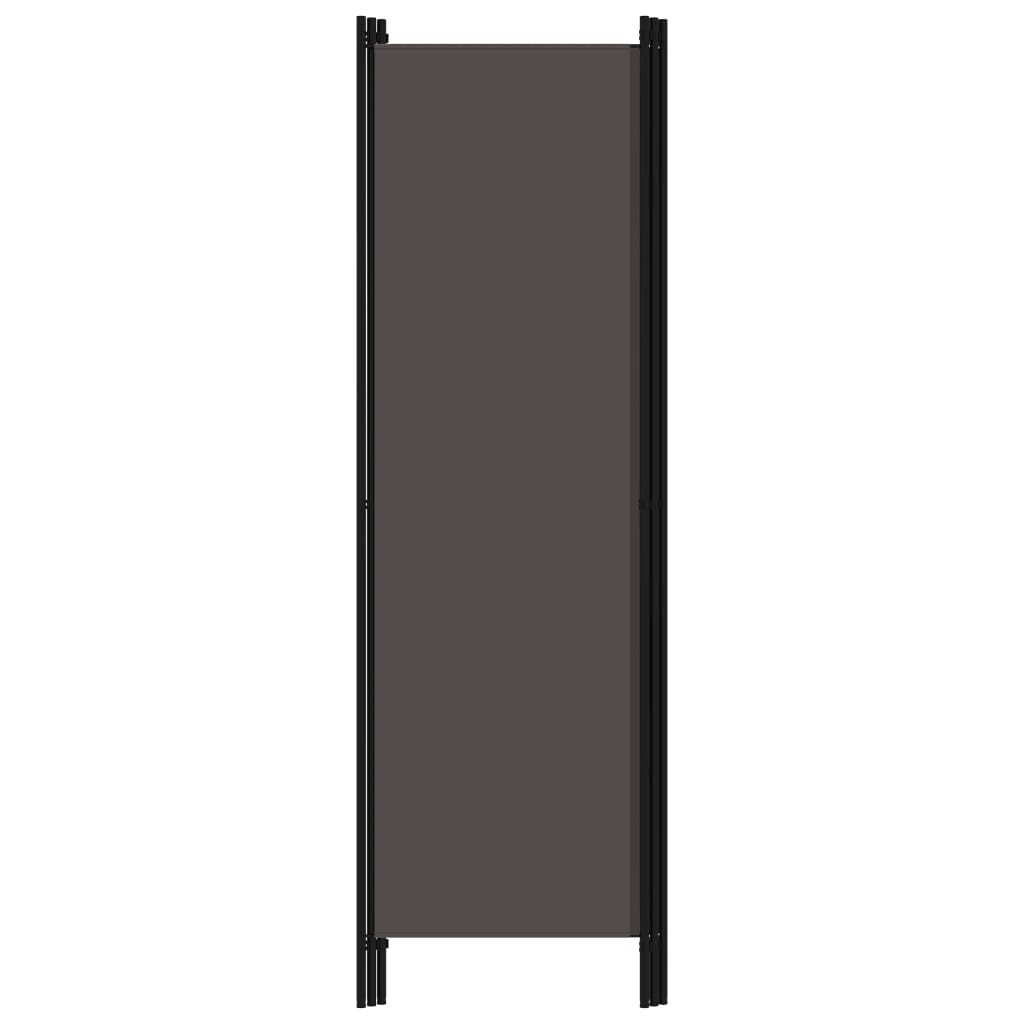 Paravent | Cloison de séparation | Séparateur 3 panneaux Anthracite 150x180 cm406378 - 4