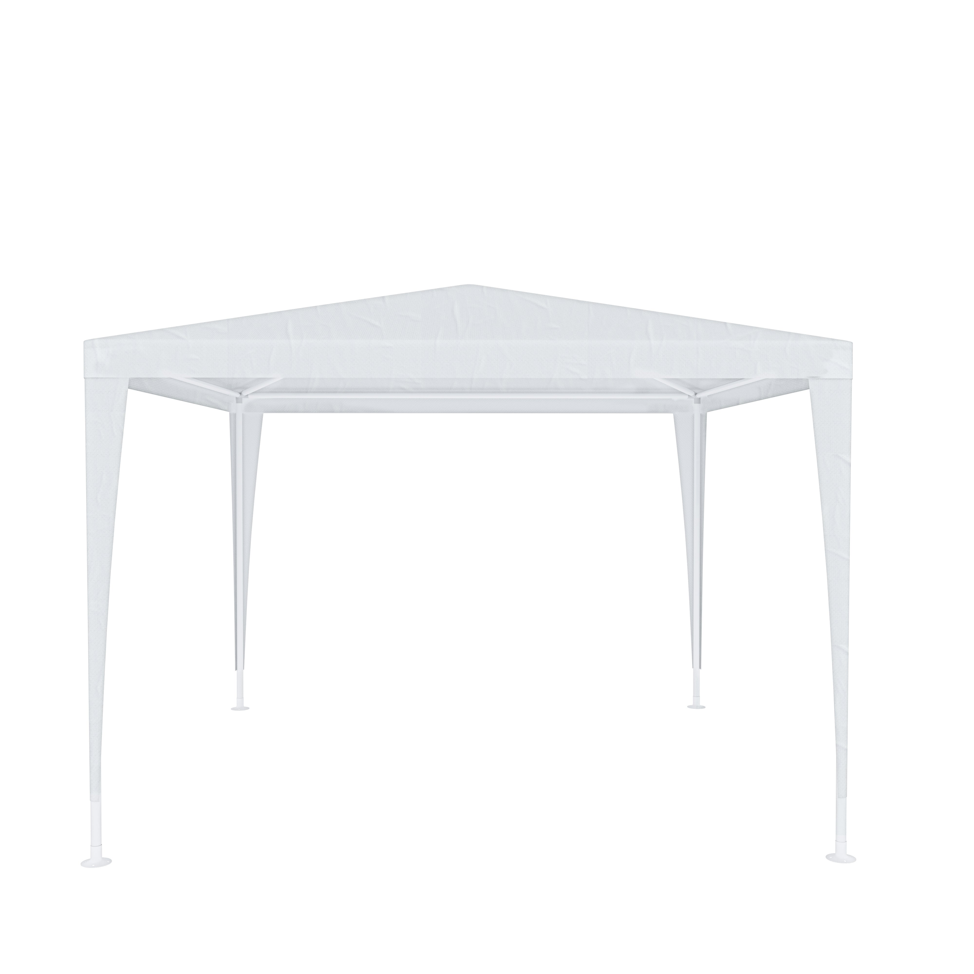 Gazebo Da Giardino 3x3 Metri - Struttura Acciaio, Copertura PE 110g/m&sup2;, Impermeabile, UV Resistente