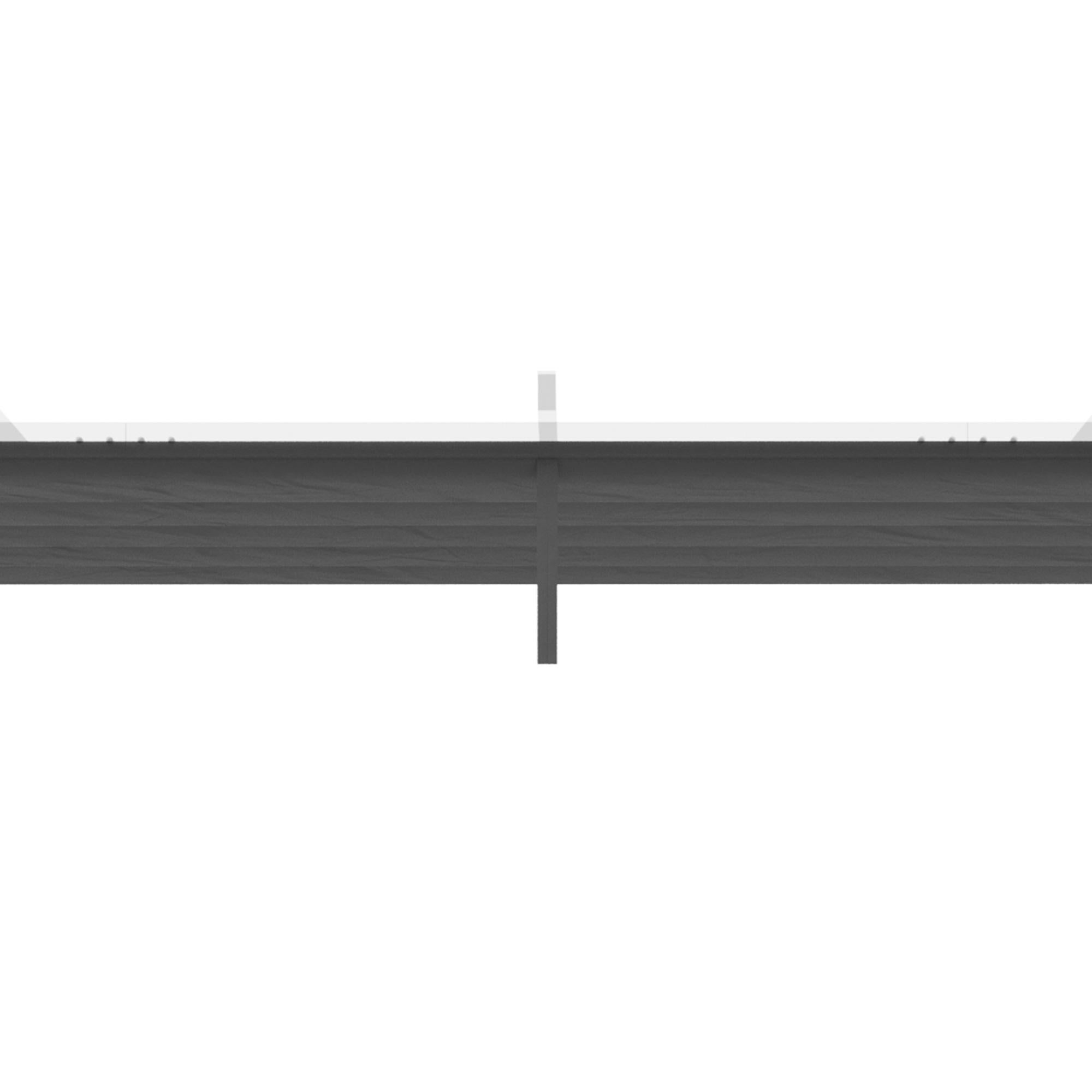 Cubierta para Pérgola Outsunny Tela Poliéster Gris Oscuro 350x250x6 cm - 7