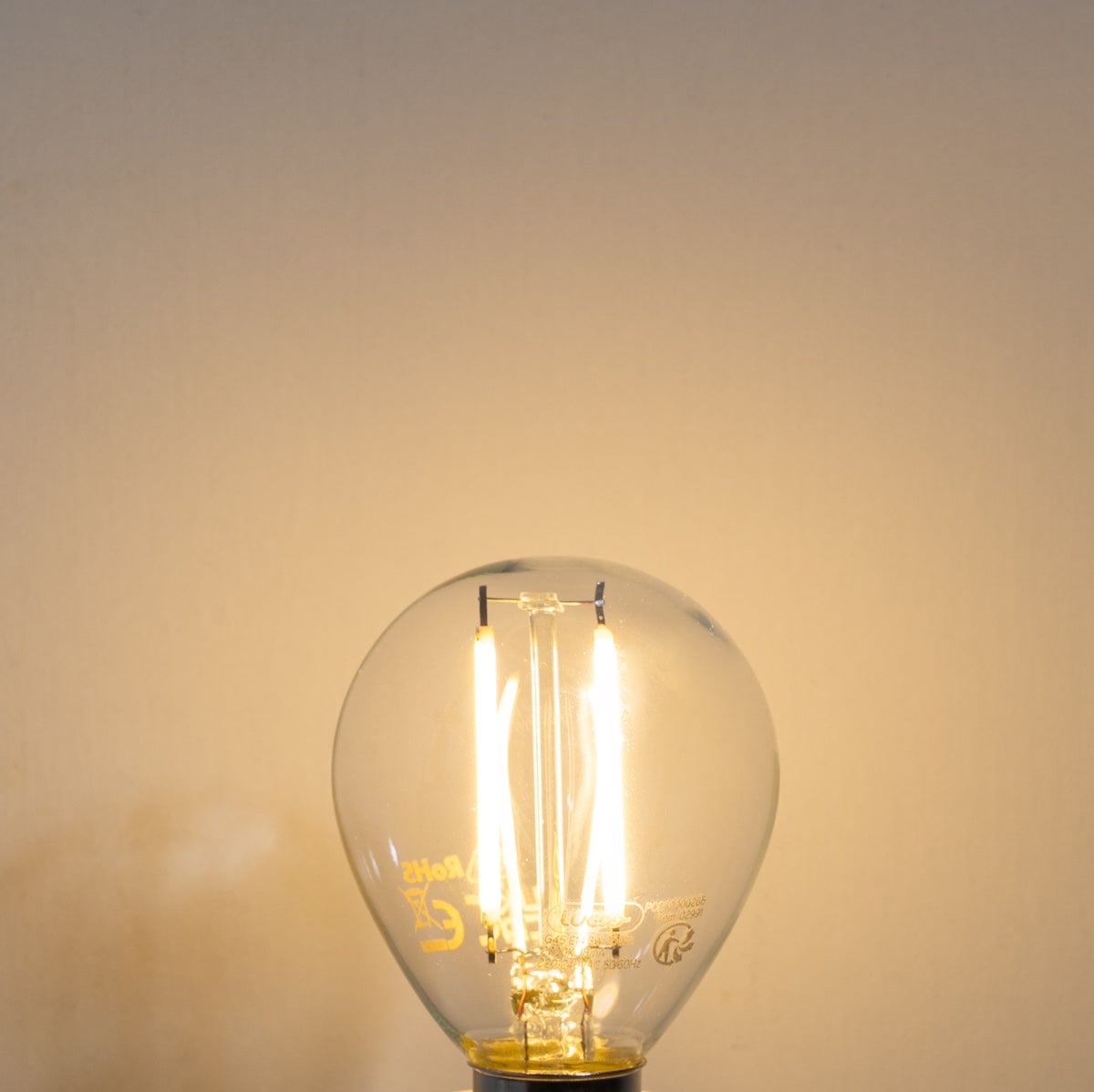 Ampoule LED E14 à intensité variable P45 transparente 3W 250 lm 2700K - 5