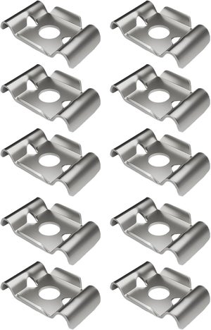 40 Pièces Fixations Grillage Rigide M20 – Acier Inox A2 Collier U 20mm Pour Mur Et Jardin
