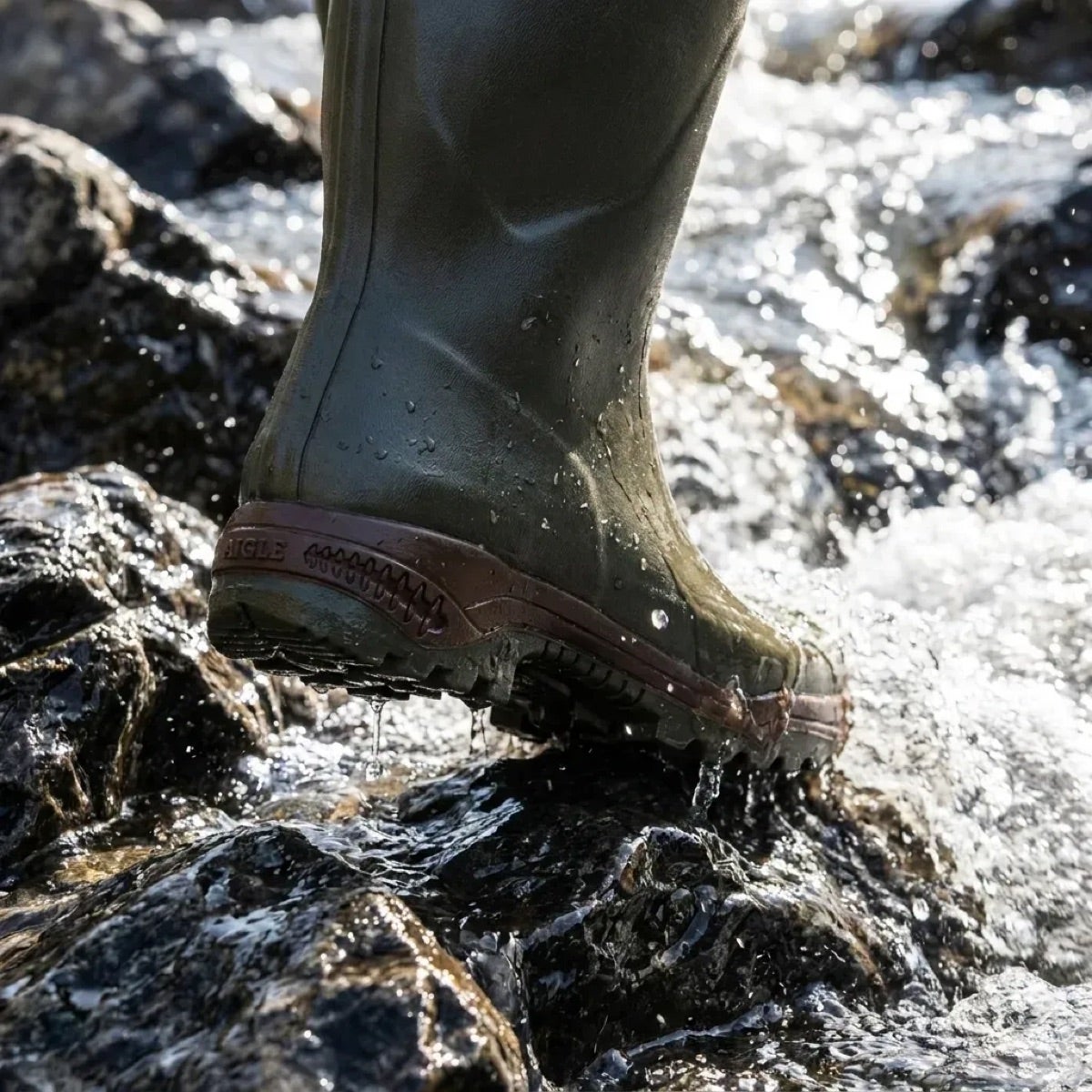 Bottes Aigle Parcours 2 kaki à semelle tridensité - 5