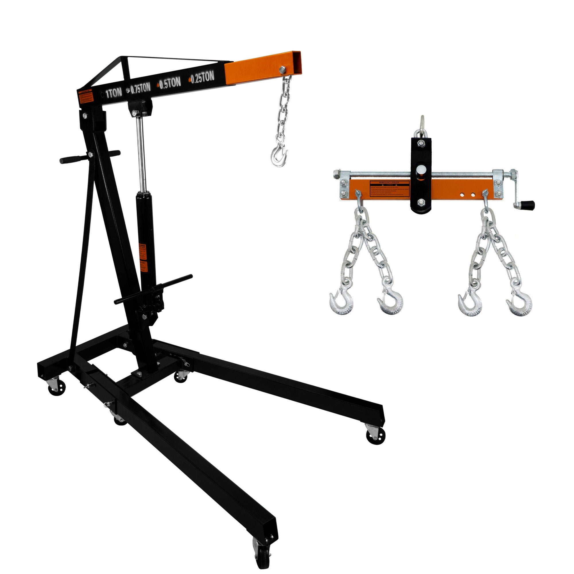 Niveleur De Palan Pour Moteur 4000 Lbs (2 Tonnes) - Rouge, Acier, Pour Grue D'atelier