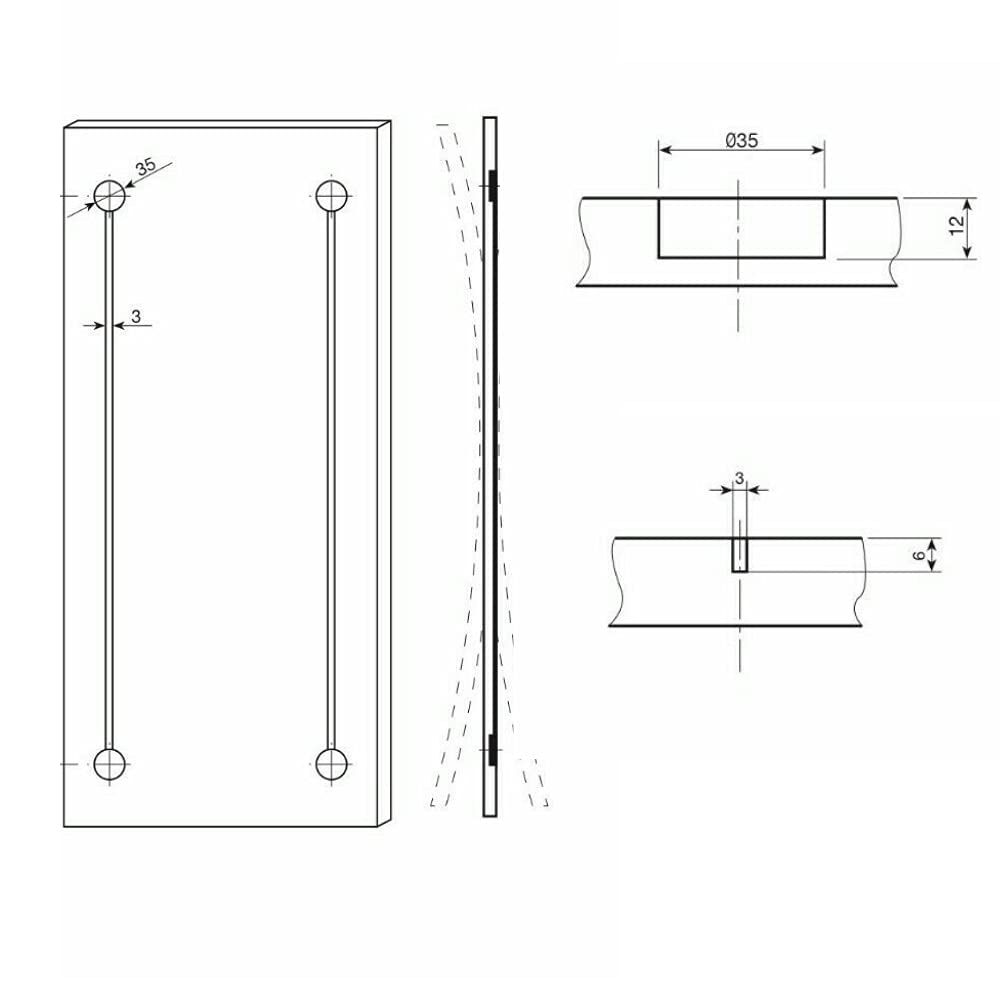 Kit de tensado de puerta Varilla y herrajes PUERTAS DE MUEBLE RADDRIVE (1728 MM) - 8