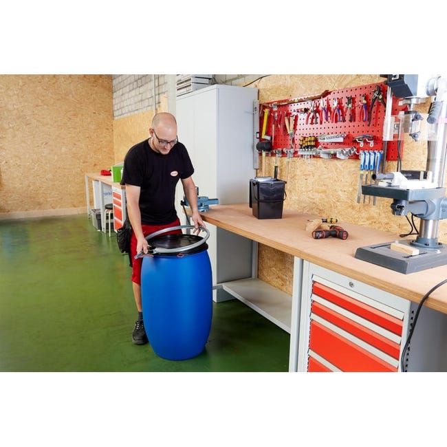 Barile Alimentare 60 Litri Barile In Polietilene 60 Litri - Qualità Alimentare, Apertura Larga, Colore Blu Tanica 100 Litri - Foto 6