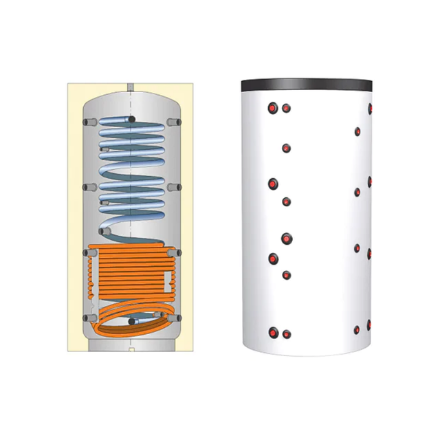 Ballon combiné 300 L 1 échangeur acier - THERMADOR - BSE031STHE