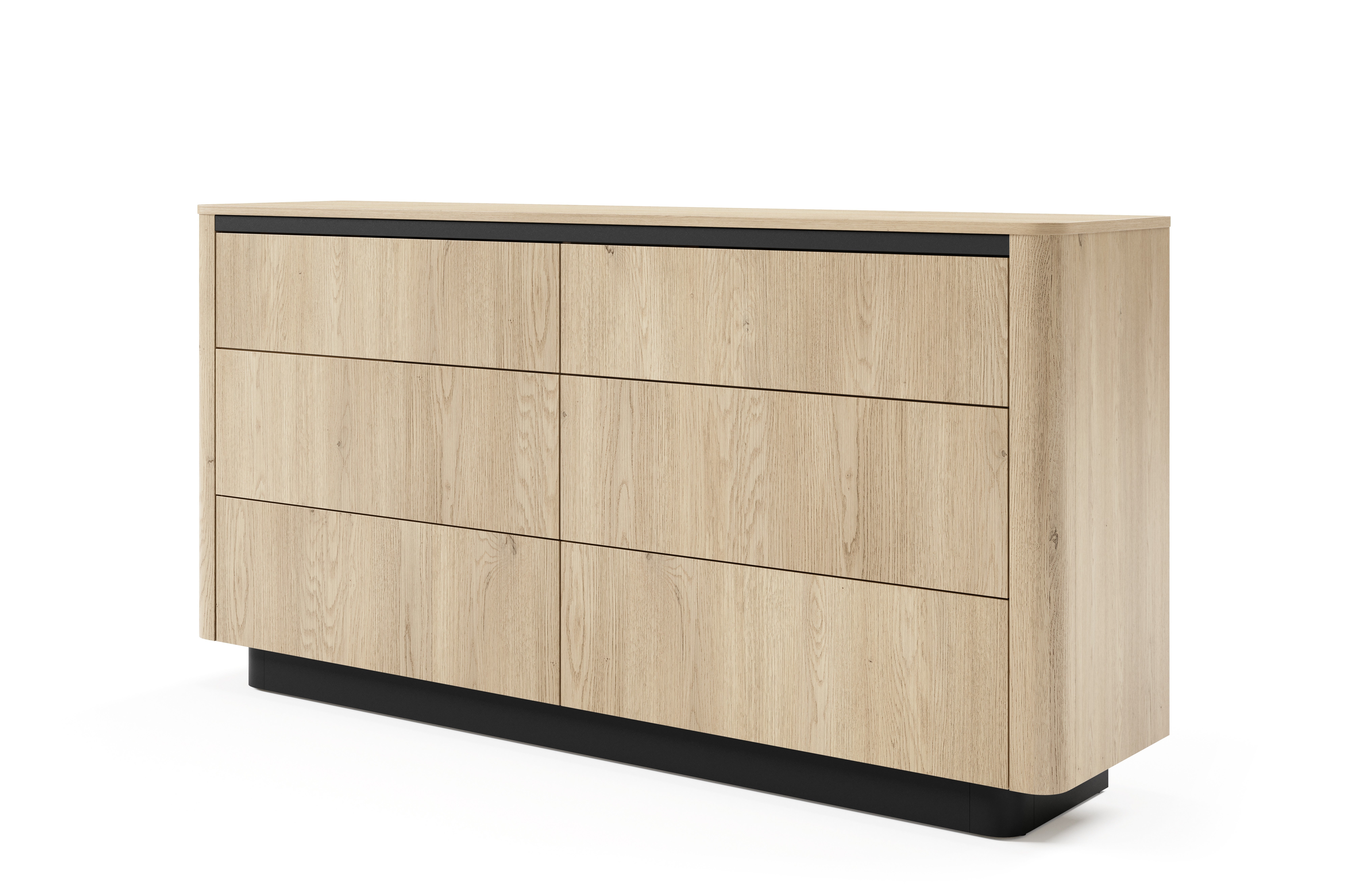 Komoda, dąb cremona, 163,2 x 82,9 x 38,1 cm