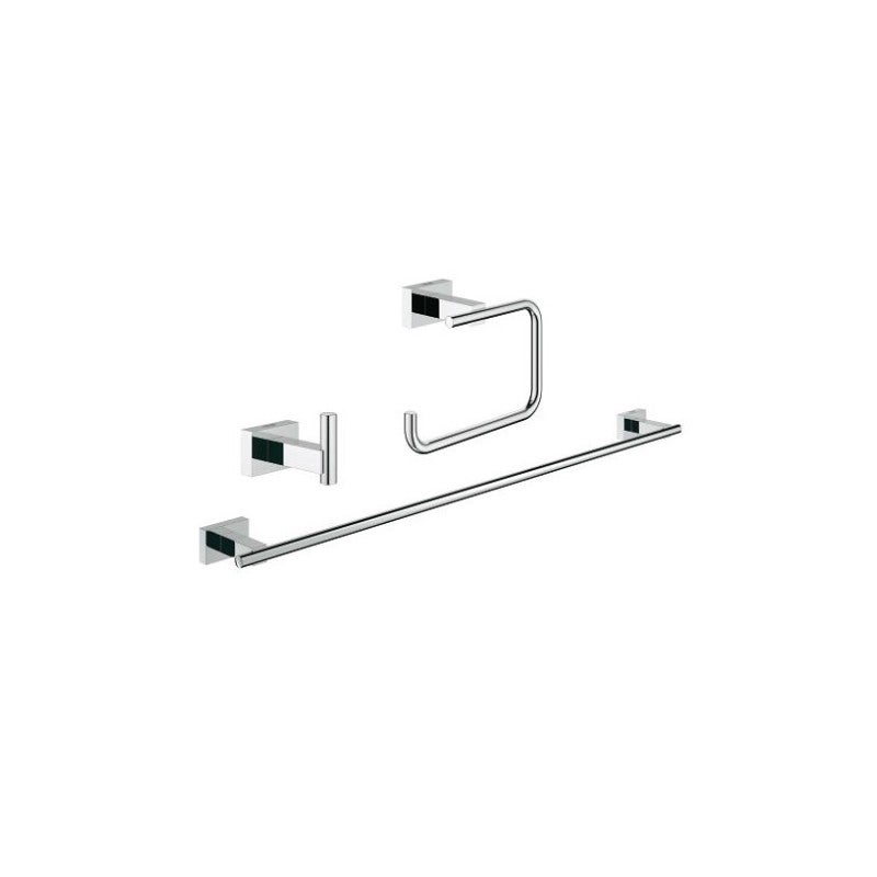 Zestaw Akcesoriów Łazienkowych Grohe 3-w-1 Chrom 558mm Uchwyt na Ręcznik