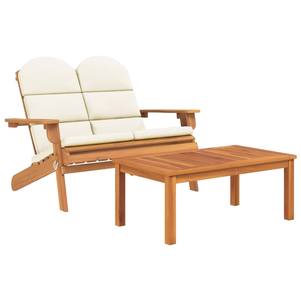 Maison Exclusive - Set Salotto da Giardino Adirondack 2pz Legno Massello di Acacia - 2