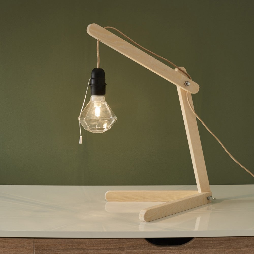 Presa 1/2 filo e asta E27 TIBELEC, plastica, nero 60 W - 3