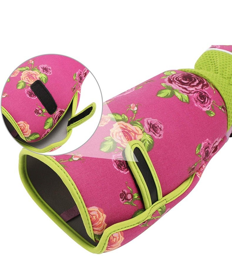 Gants de jardinage, gants anti-épines roses, gants anti-épines extra longs, vert - 4