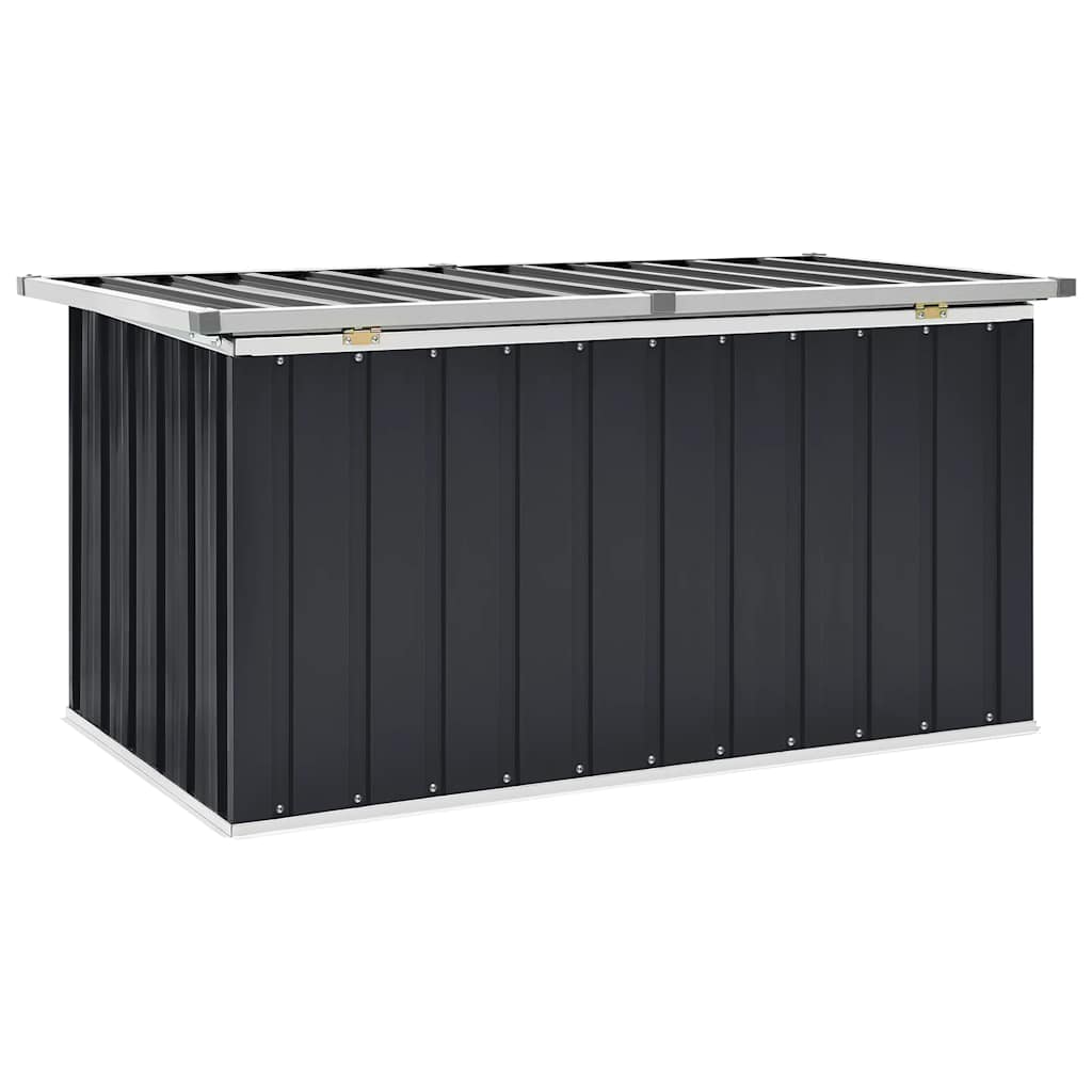 vidaXL Boîte de rangement de jardin Anthracite 129x67x65 cm - 7