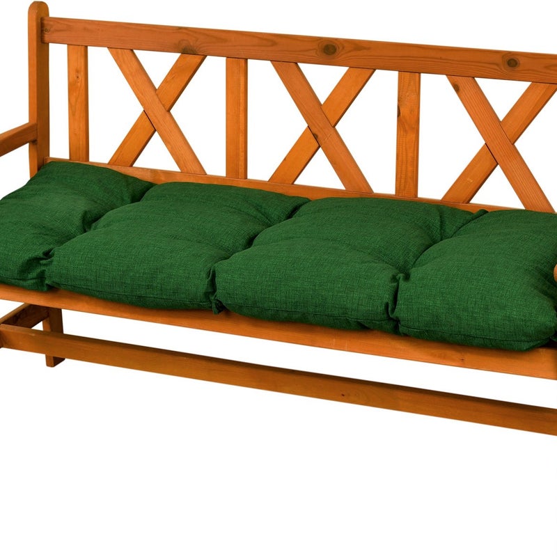 Poduszka na ławkę ogrodową AMPO 100 cm ciemny zielony 1 szt.