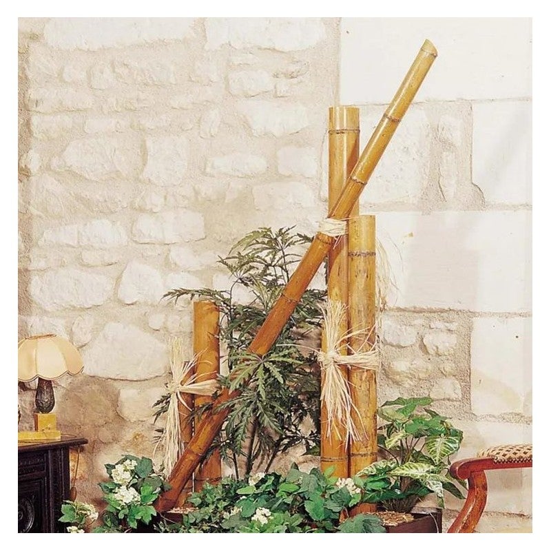 Tutor de bambu Decorativo 180 cm, 30/40mm, Tutores Redondos, Postes de Madera, Estaca para Jardin, separacion de ambientes - 6