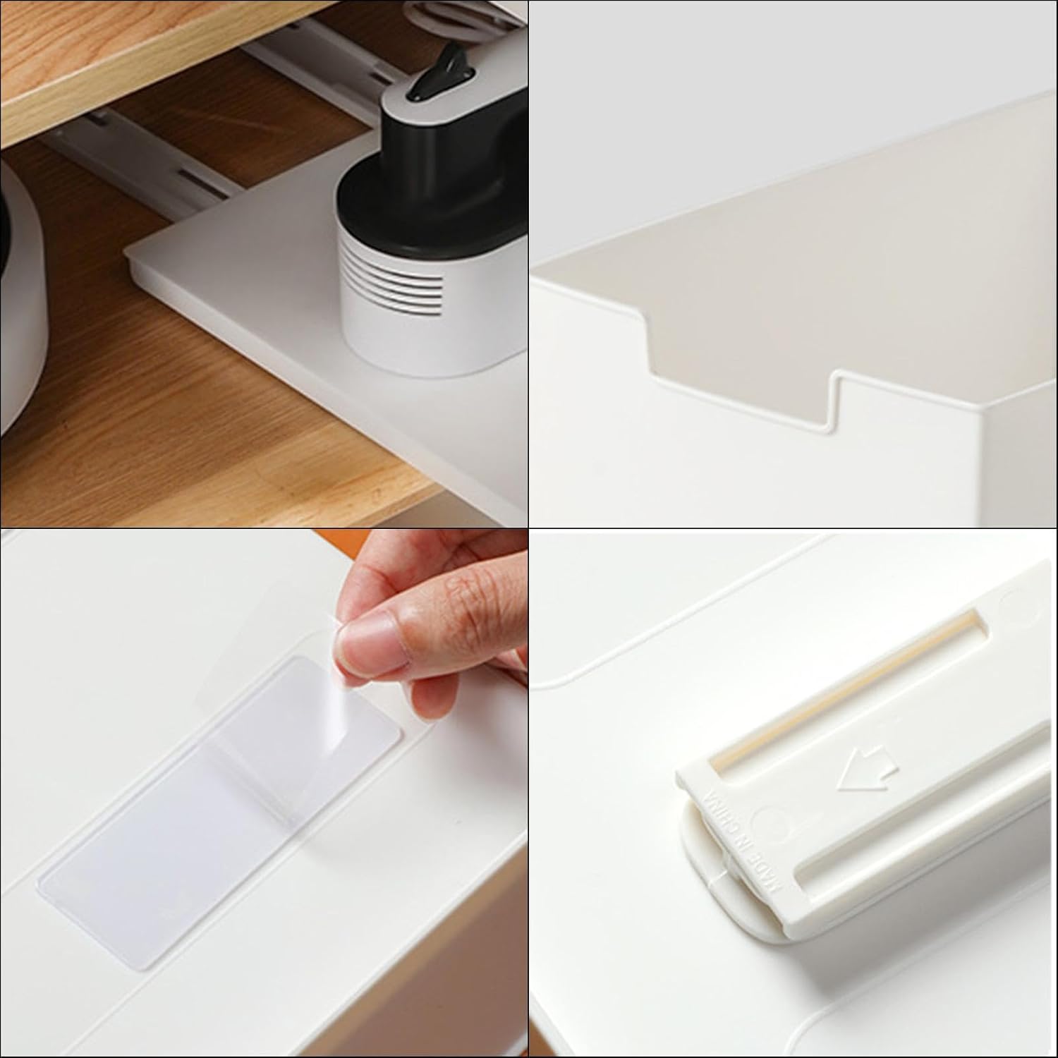 Organiseur de placard extensible de cuisine, tiroir télescopique, étagère à épices, armoire, type tablette, 31,5 x 21,5 x 2,5 cm - 3