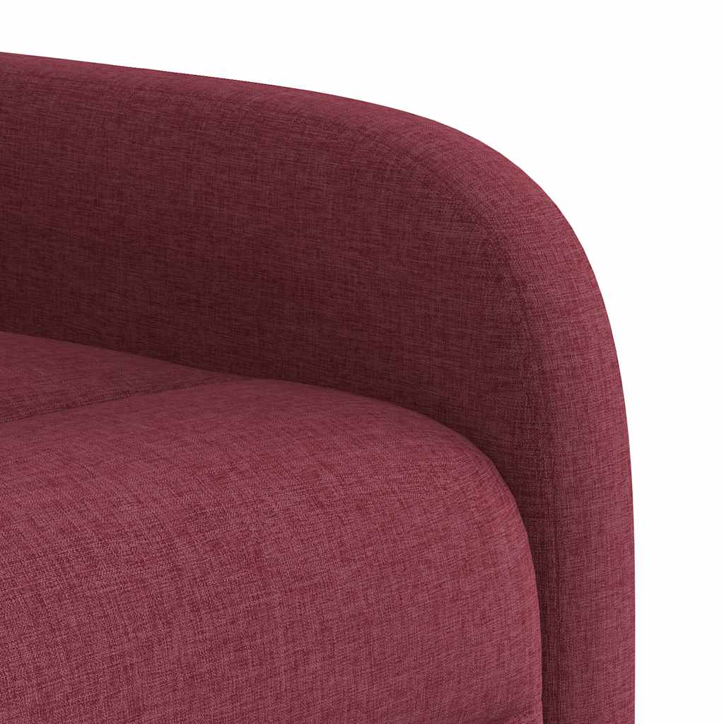 Fauteuil releveur inclinable électrique en tissu rouge - 9