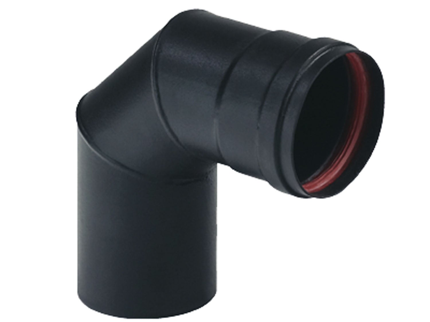 Curva 90° Con Ispezione MFCS9IT Monofire Inox Aisi316 BLACK Per Stufe