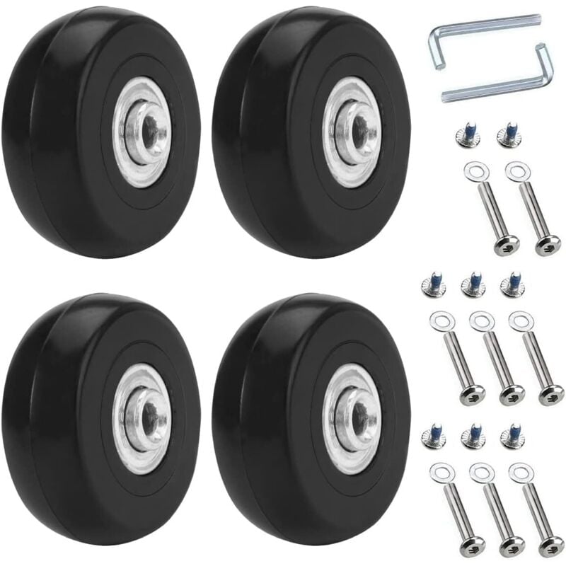 50 x18mm Roues Valise Universelle De Rechange pour Bagages 4