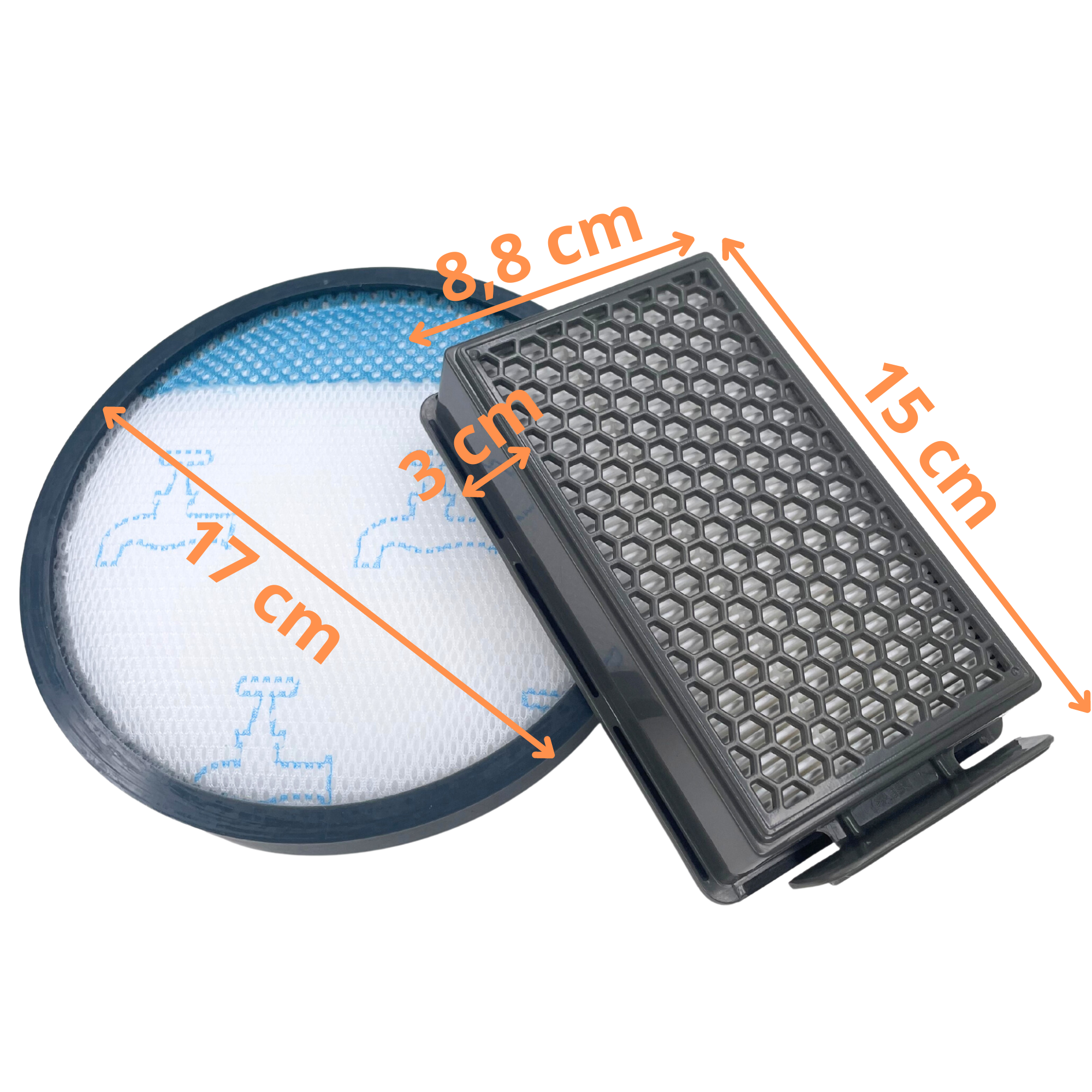 Filtre pour Rowenta remplacement filtre ZR78000 [Lot 4] Aspirateur Rowenta Compact Power XXL/Cyclonic XXL/Moulinex Compact Power Cyclonic/Tefal - 4