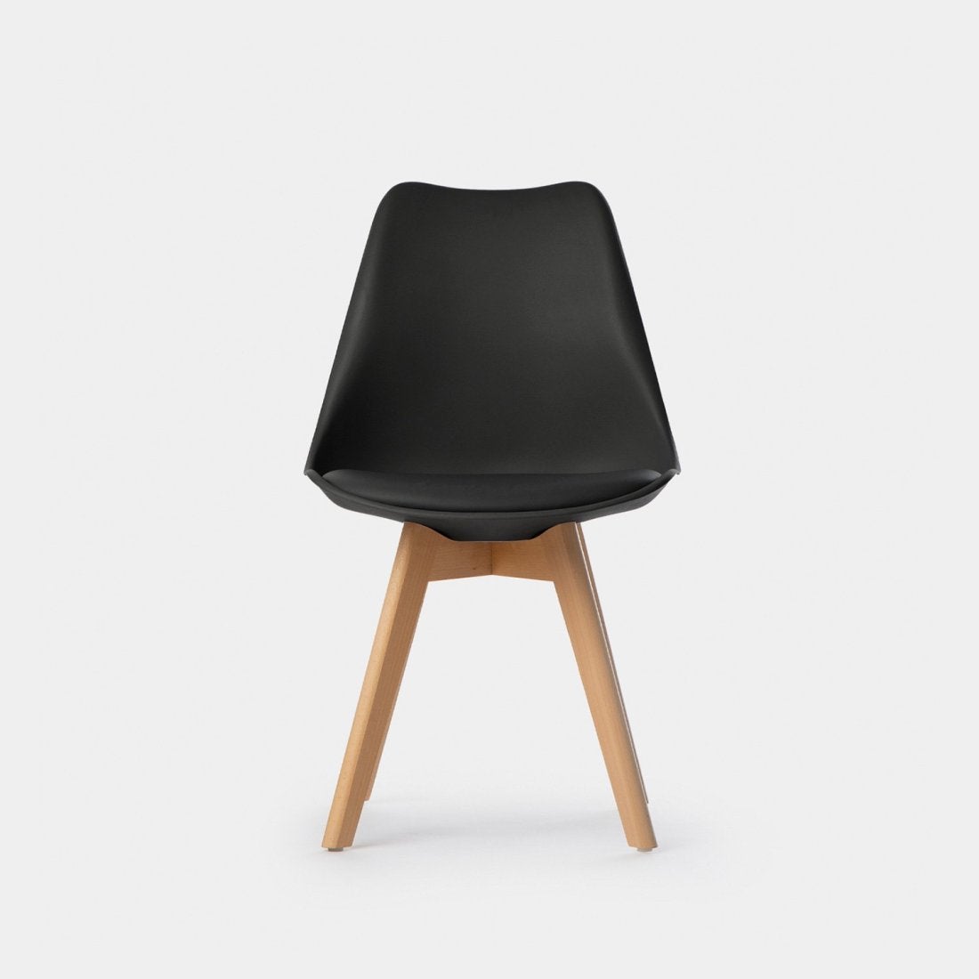 Packs 4 sillas polipropileno negro 48 x 82 cm - 3