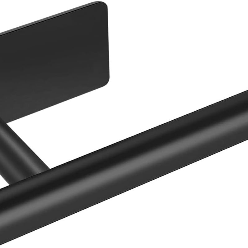 Uchwyt na papier toaletowy bez wiercenia, odpowiedni do łazienki i kuchni, czarny