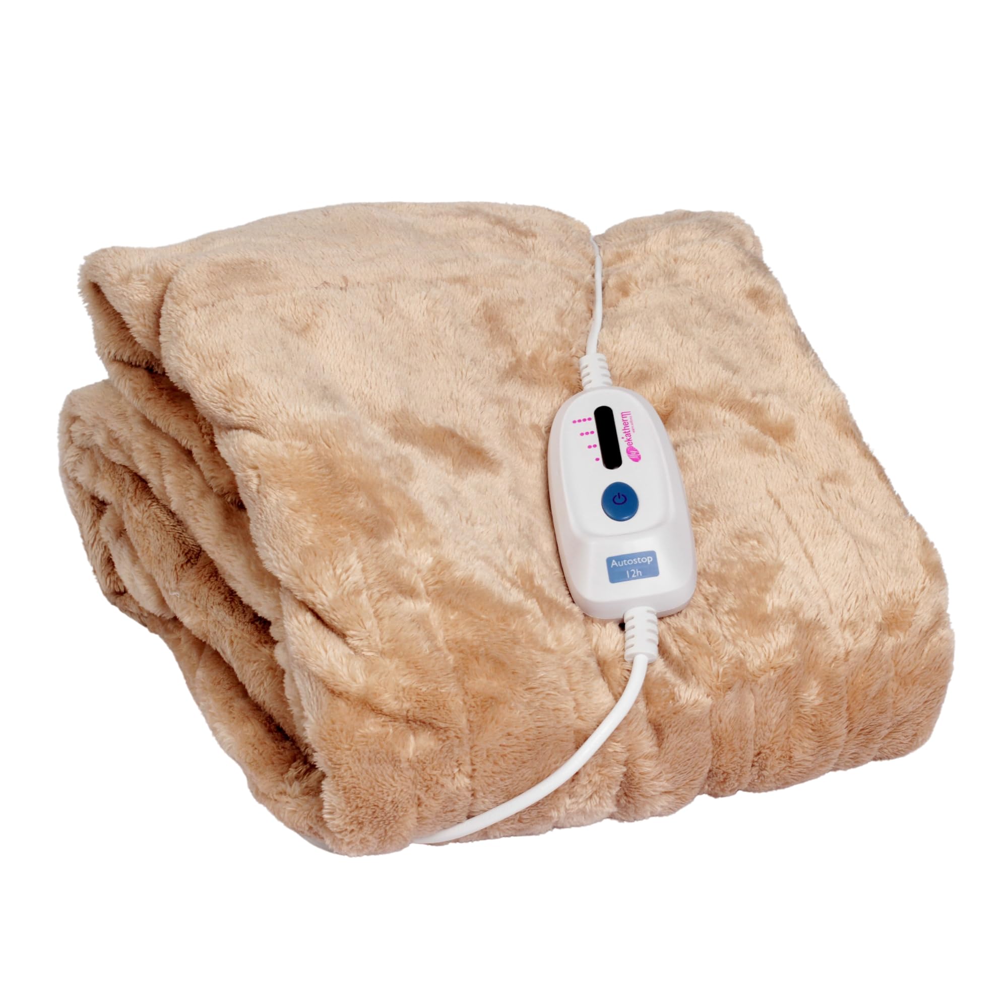 Pekatherm | coperta termica | dimensioni 170 x 130 cm | 100 w di potenza e 4 livelli di temperatura | coperta elettrica poliestere | lavabile a mano e