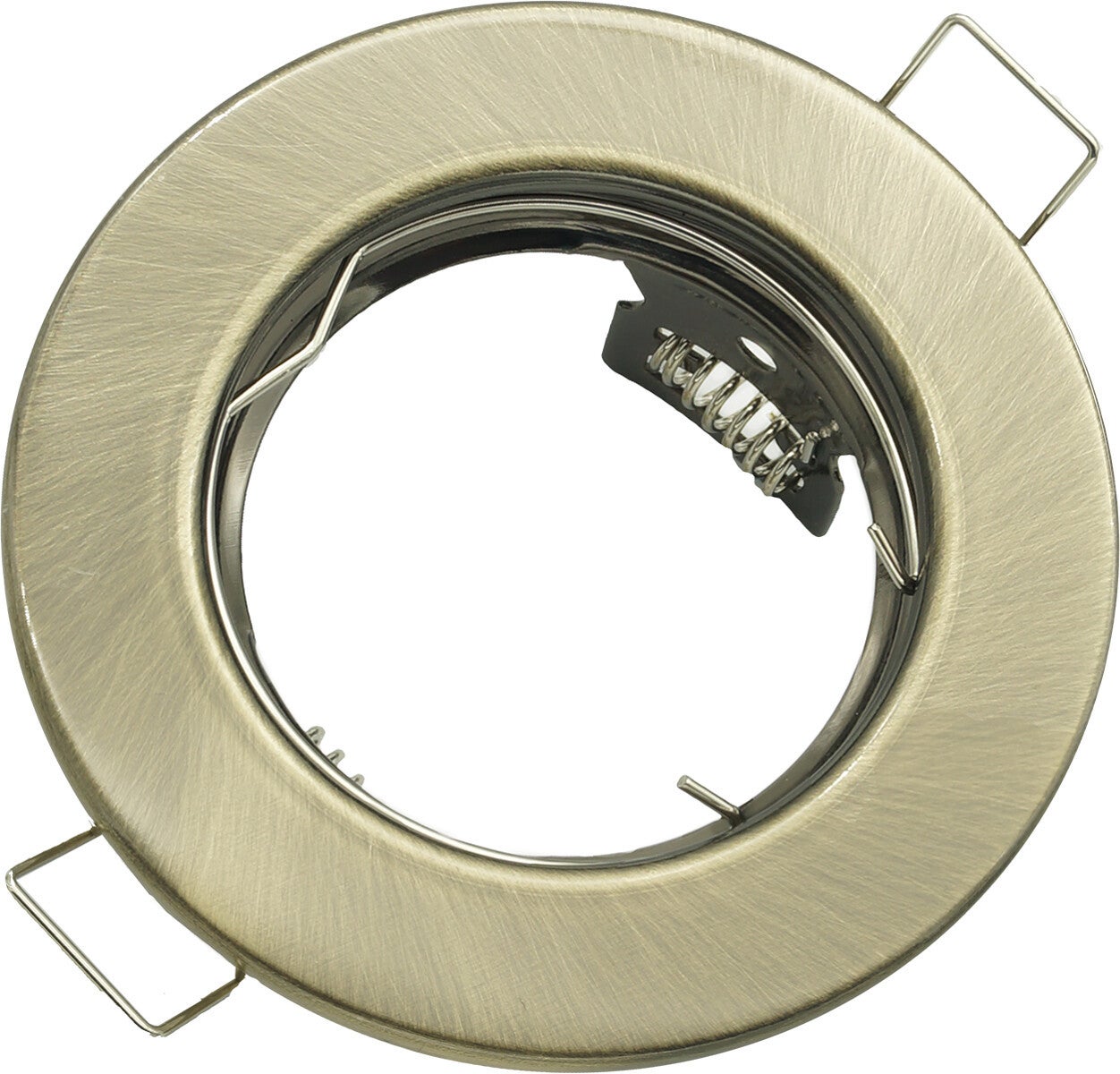 Oprawa sufitowa wpuszczana oczko mosiądz 1xGU10x50W okrągła IP20 wym: 2,8 x 8 x 8 cm metal IdeaLED