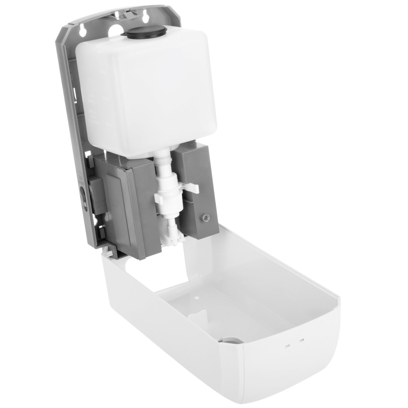 Distributore di sapone da 1200 ml con sensore a infrarossi per il montaggio a parete - 4