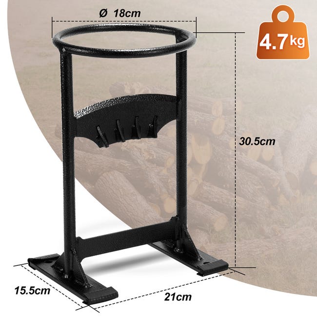 Spaccalegna Manuale ECD Germany - Con Manico In Legno E Lama In Ghisa - Per Legna Da Camino - Foto 9